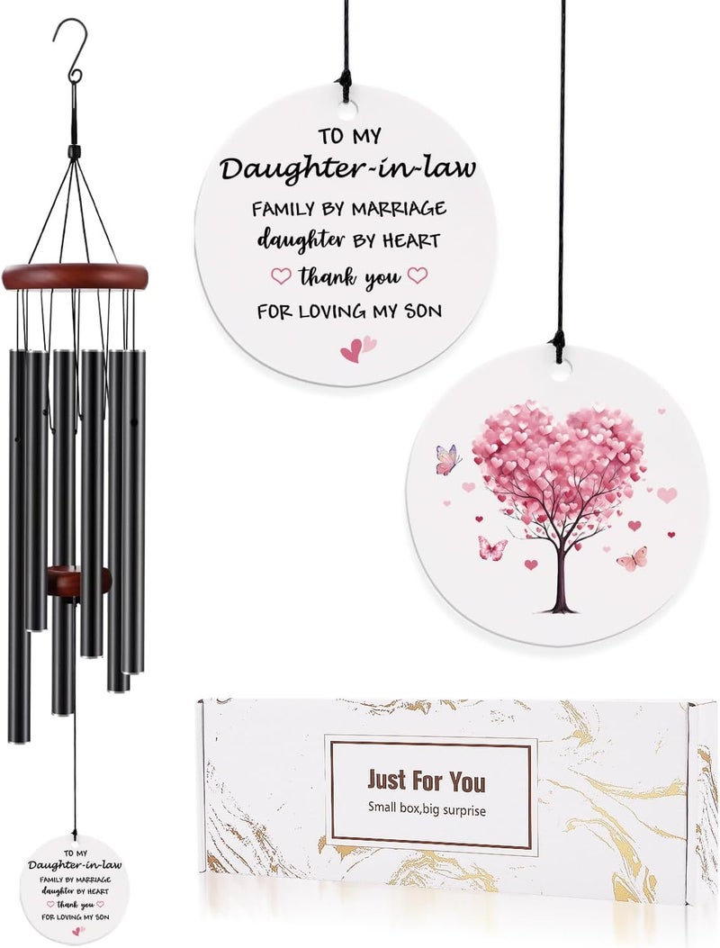 BeauGift Daughter in Law Gifts from Mother in Law, Wind Chimes Daughter in Law Birthday Valentine's Day Gifts, Wedding Mothers Day Windchime Gift, Home Decor Keepsake for Future Daughter- in-Law - Image 1